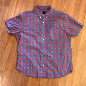 J Crew button down short sleeve shirt